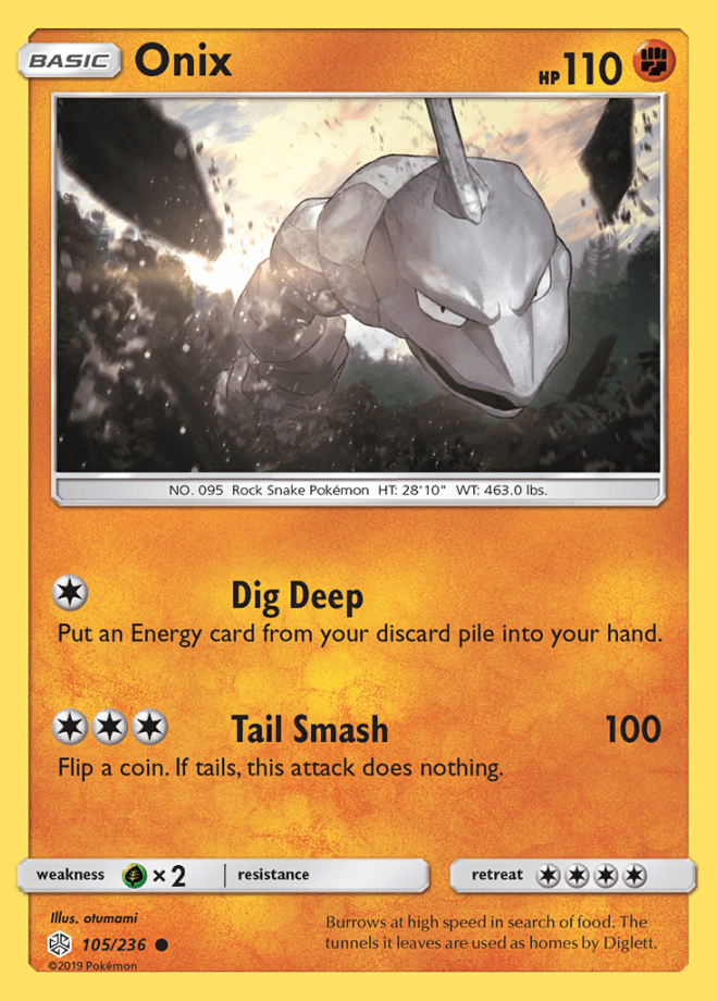 105/236 Onix - Cosmic Eclipse - Volution Cards and Collectables