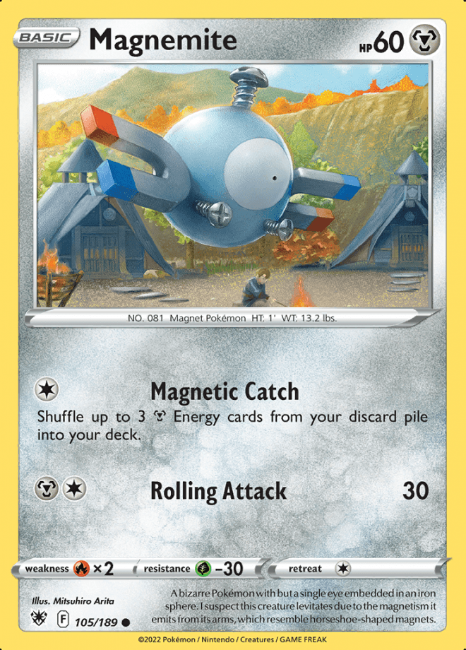 105/189 Magnemite - Astral Radiance - Volution Cards and Collectables