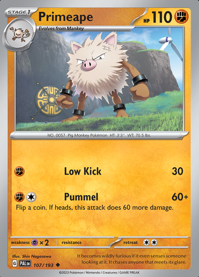 107/193 - Primeape - Paldea Evolved