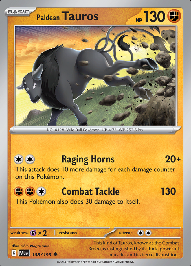 108/193 - Paldean Tauros - Paldea Evolved