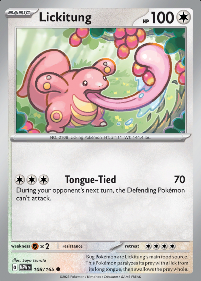 108/165 - Lickitung - Pokemon 151