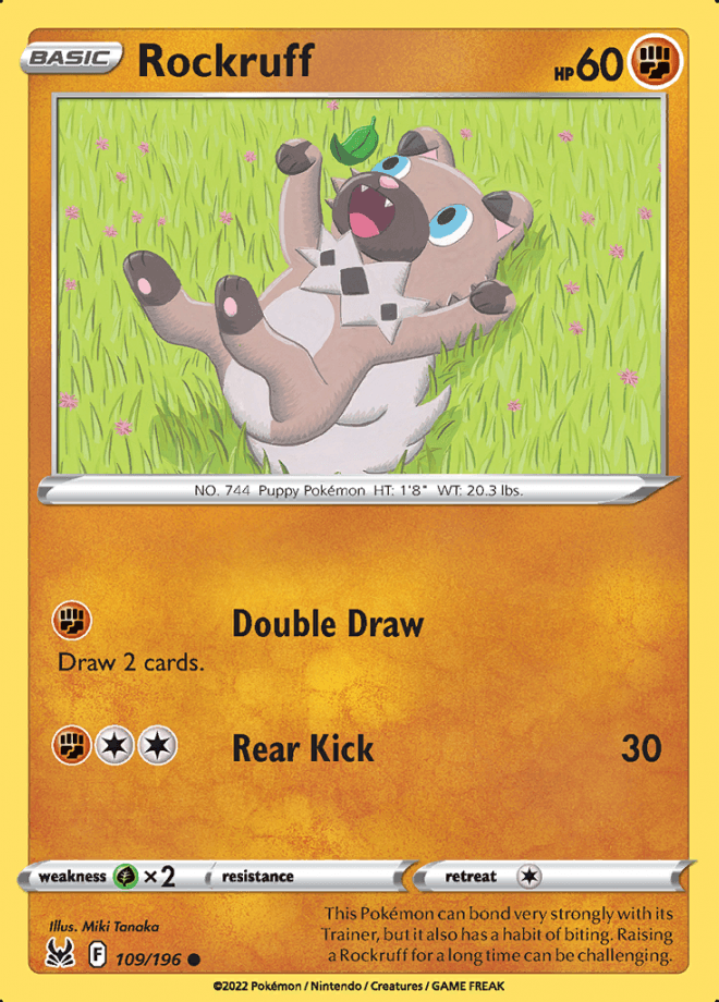 109/196 Rockruff - Lost Origin - Volution Cards and Collectables