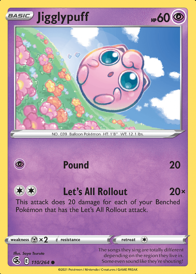 110/264 Jigglypuff - Fusion Strike - Volution Cards and Collectables