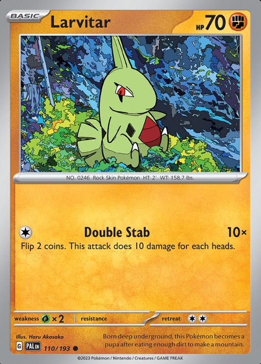 110/193 - Larvitar - Paldea Evolved