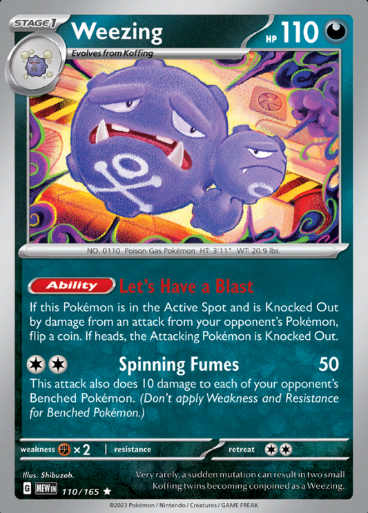 110/165 - Weezing - Pokemon 151