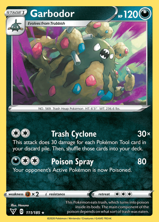 111/185 Garbodor - Vivid Voltage - Volution Cards and Collectables