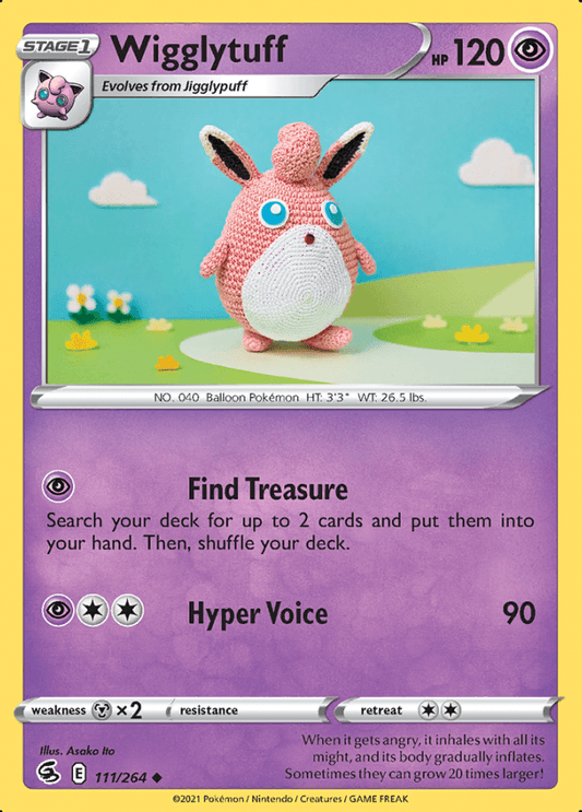 111/264 Wigglytuff - Fusion Strike - Volution Cards and Collectables