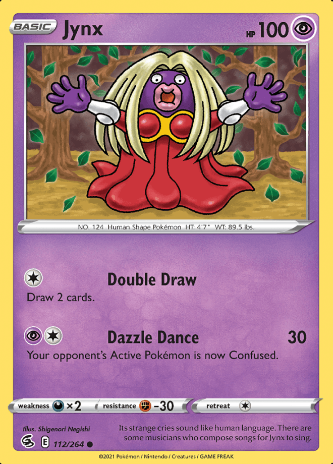 112/264 Jynx - Fusion Strike - Volution Cards and Collectables