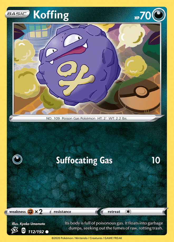 112/192 Koffing - Rebel Clash - Volution Cards and Collectables