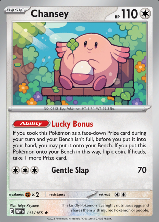 113/165 - Chansey - Pokemon 151