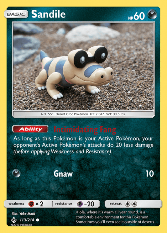 113/214 Sandile - Unbroken Bonds - Volution Cards and Collectables