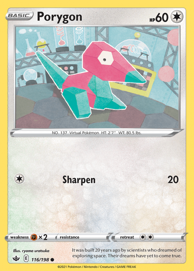 116/198 Porygon - Chilling Reign - Volution Cards and Collectables