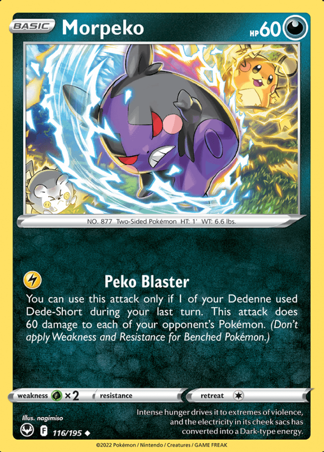 116/195 Morpeko - Silver Tempest - Volution Cards and Collectables