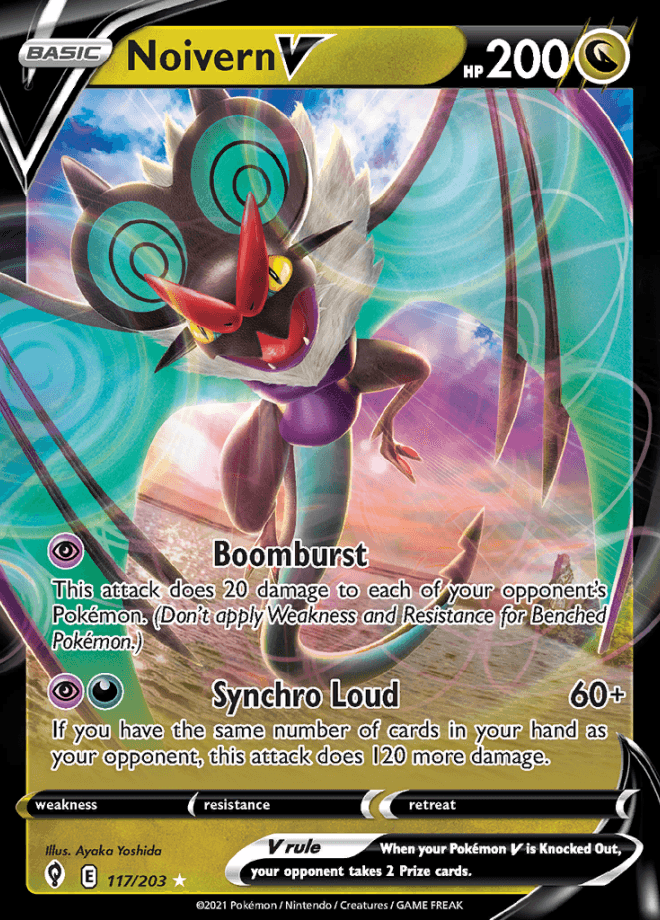 117/203 Noivern V - Evolving Skies - Volution Cards and Collectables