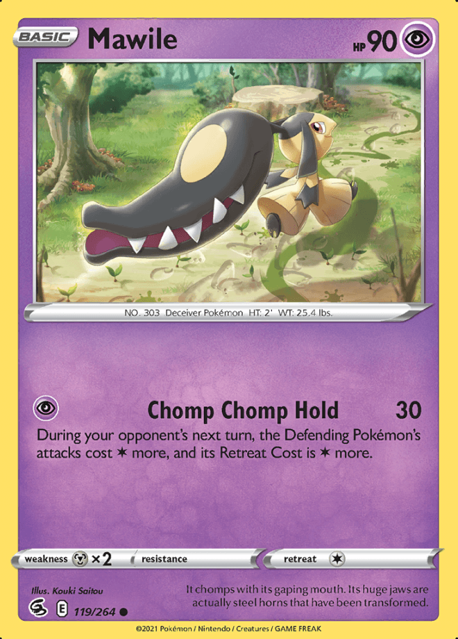 119/264 Mawile - Fusion Strike - Volution Cards and Collectables