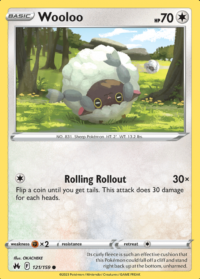 121/159 Wooloo - Crown Zenith - Volution Cards and Collectables