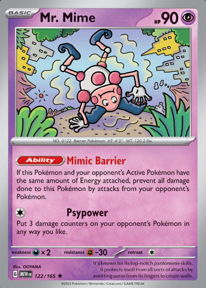 122/165 - Mr. Mime - Pokemon 151