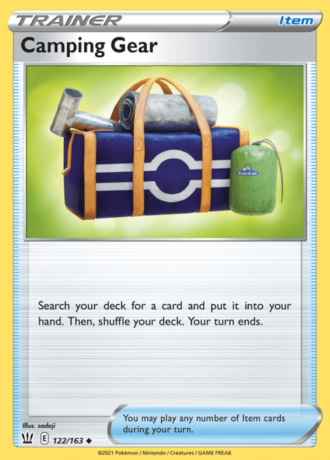 122/163 Camping Gear - Battle Styles - Volution Cards and Collectables