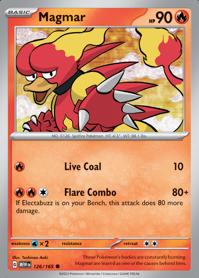 126/165 - Magmar - Pokemon 151