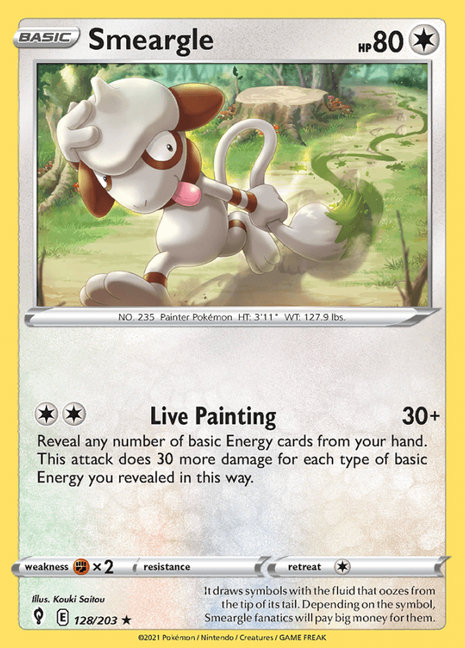 128/203 Smeargle - Evolving Skies - Volution Cards and Collectables