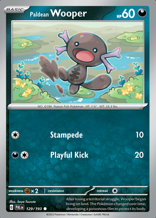 129/193 - Paldean Wooper - Paldea Evolved