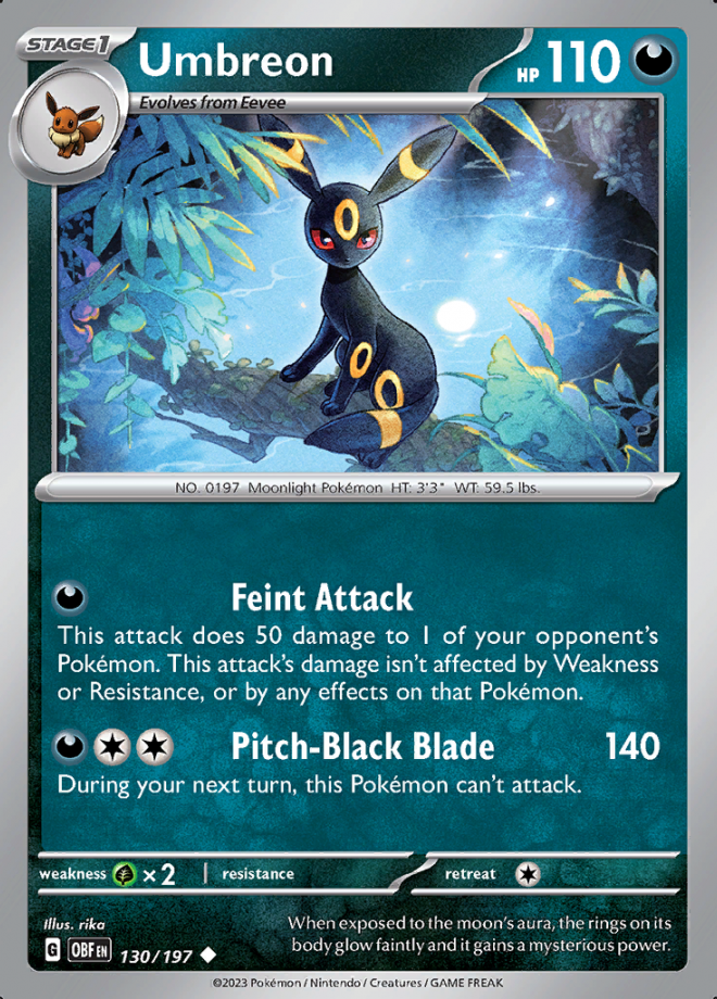 130/197 - Umbreon - Obsidian Flames