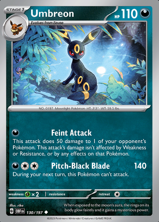 130/197 - Umbreon - Obsidian Flames