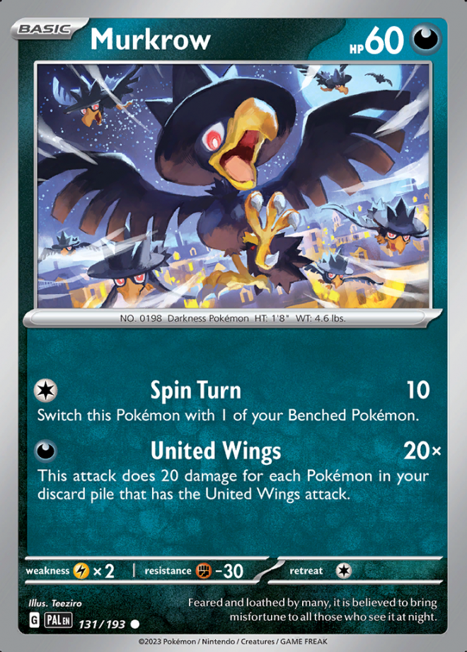 131/193 - Murkrow - Paldea Evolved