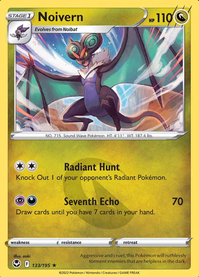 133/195 Noivern - Silver Tempest - Volution Cards and Collectables