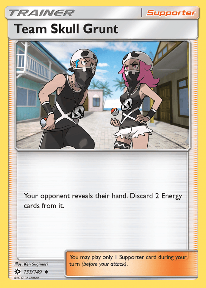 133/149 Team Skull Grunt RH - Sun & Moon Base Set - Volution Cards and Collectables