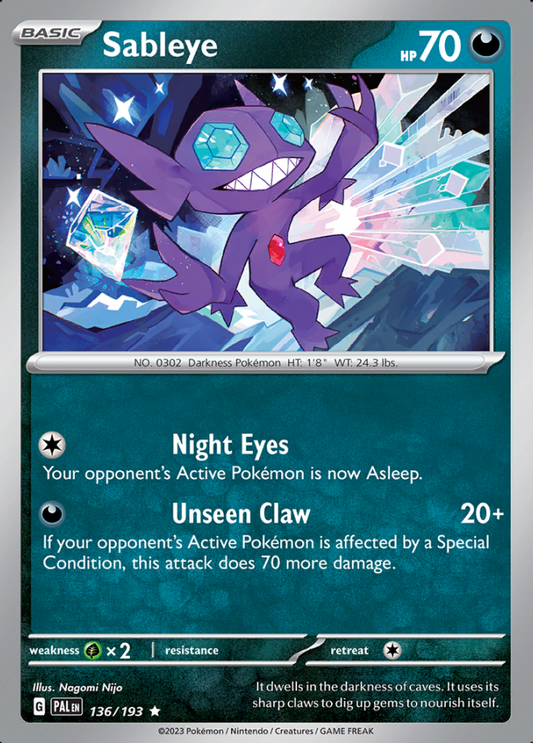 136/193 - Sableye - Paldea Evolved