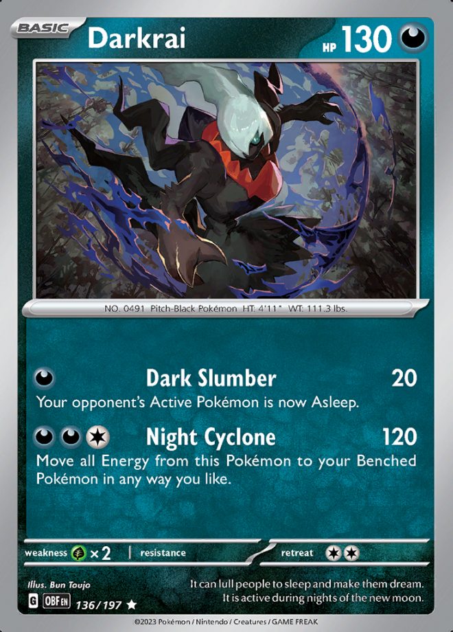 136/197 - Darkrai - Obsidian Flames