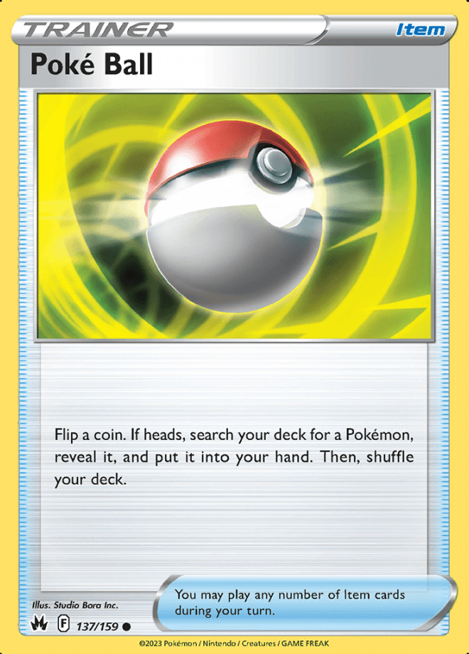 137/159 Poke Ball - Crown Zenith - Volution Cards and Collectables