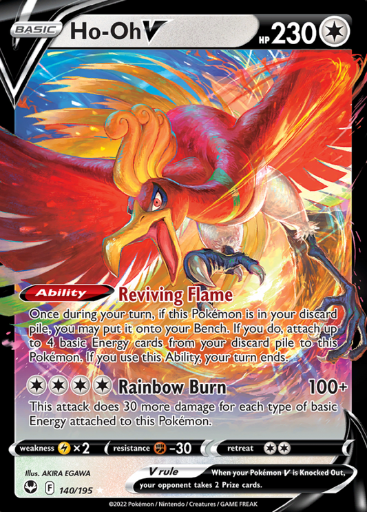 140/195 Ho-Oh V - Silver Tempest