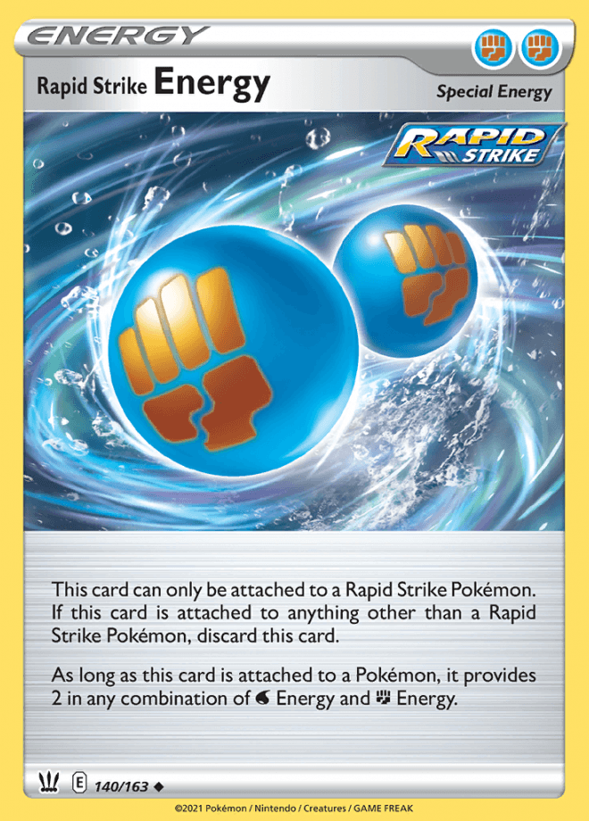 140/163 Rapid Strike Energy - Battle Styles - Volution Cards and Collectables