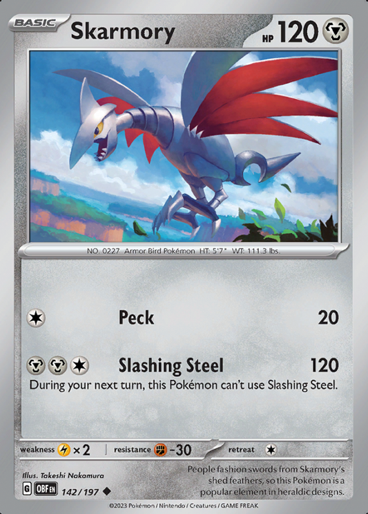 142/197 - Skarmory - Obsidian Flames