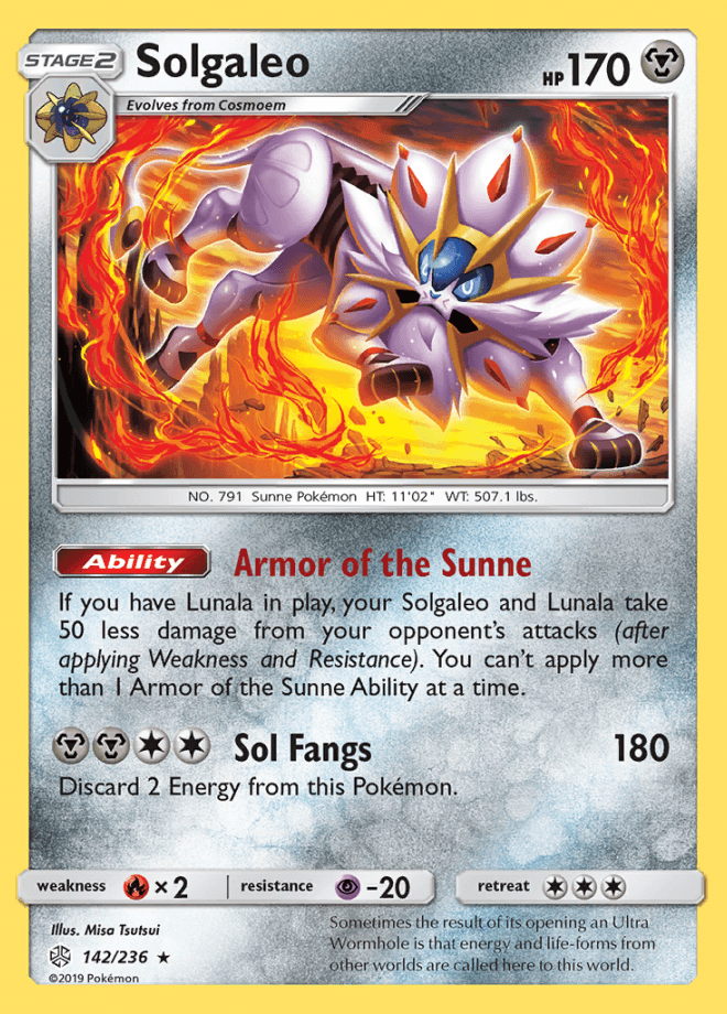 142/236 Solgaleo - Cosmic Eclipse - Volution Cards and Collectables