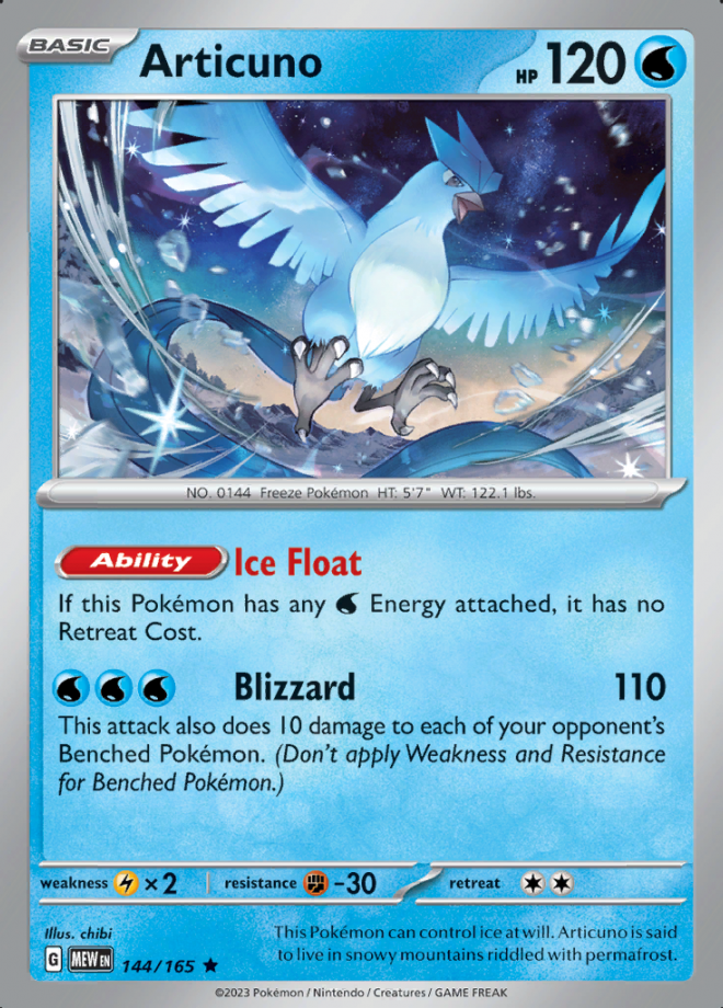 144/165 - Articuno - Pokemon 151