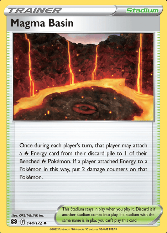 144/172 Magma Basin - Brilliant Stars - Volution Cards and Collectables