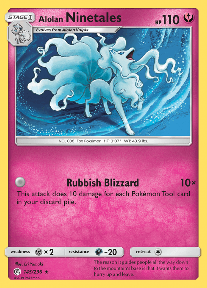 145/236 Alolan Ninetales - Cosmic Eclipse - Volution Cards and Collectables