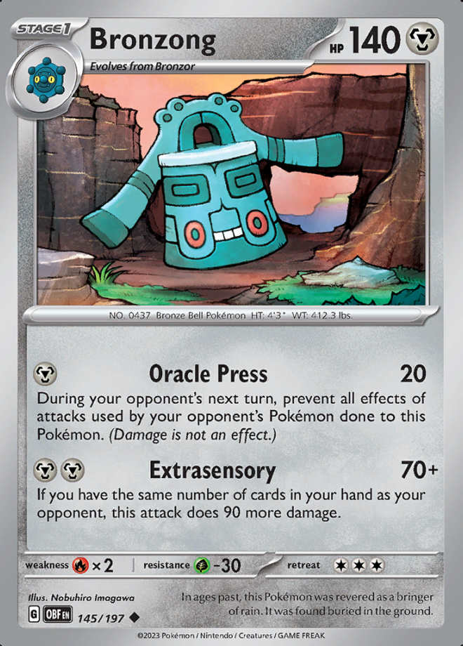 145/197 - Bronzong - Obsidian Flames