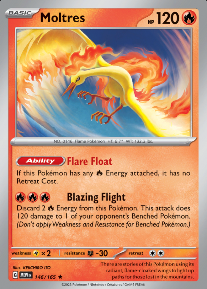 146/165 - Moltres - Pokemon 151