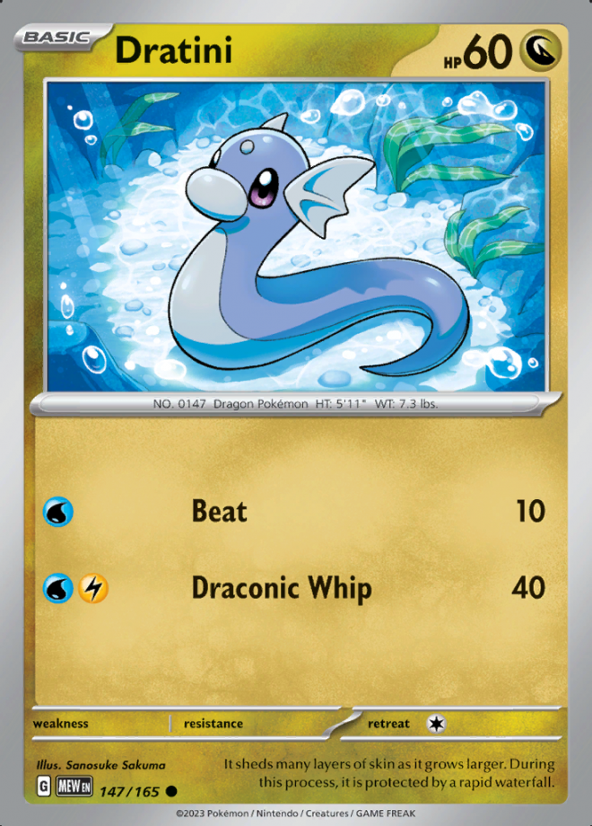 147/165 - Dratini - Pokemon 151