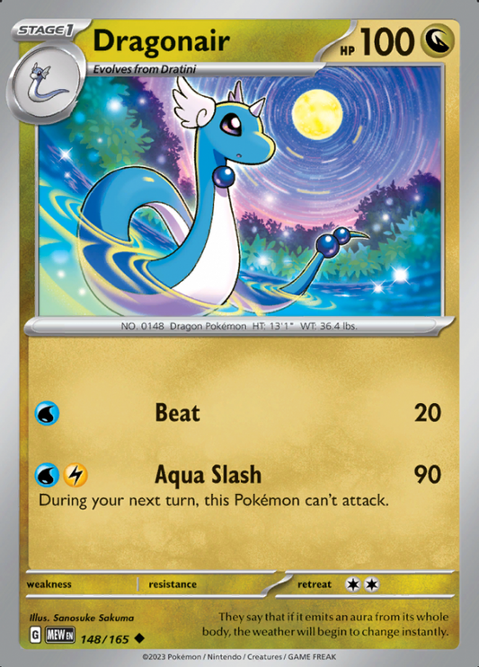 148/165 - Dragonair - Pokemon 151