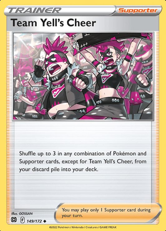 149/172 Team Yell's Cheer - Brilliant Stars - Volution Cards and Collectables