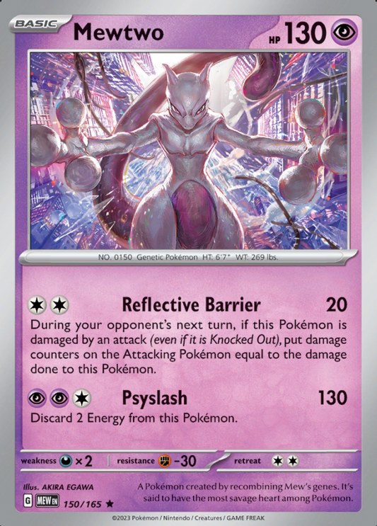 150/165 - Mewtwo - Pokemon 151