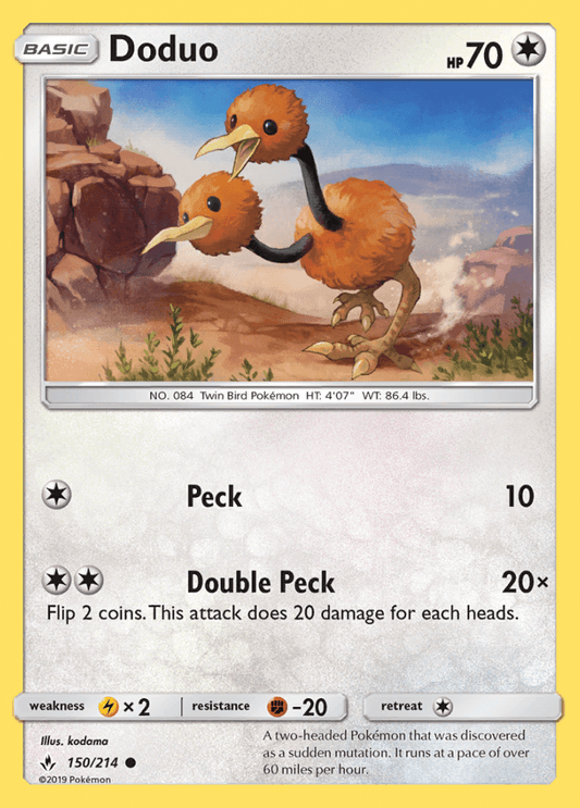 150/214 Doduo - Unbroken Bonds - Volution Cards and Collectables