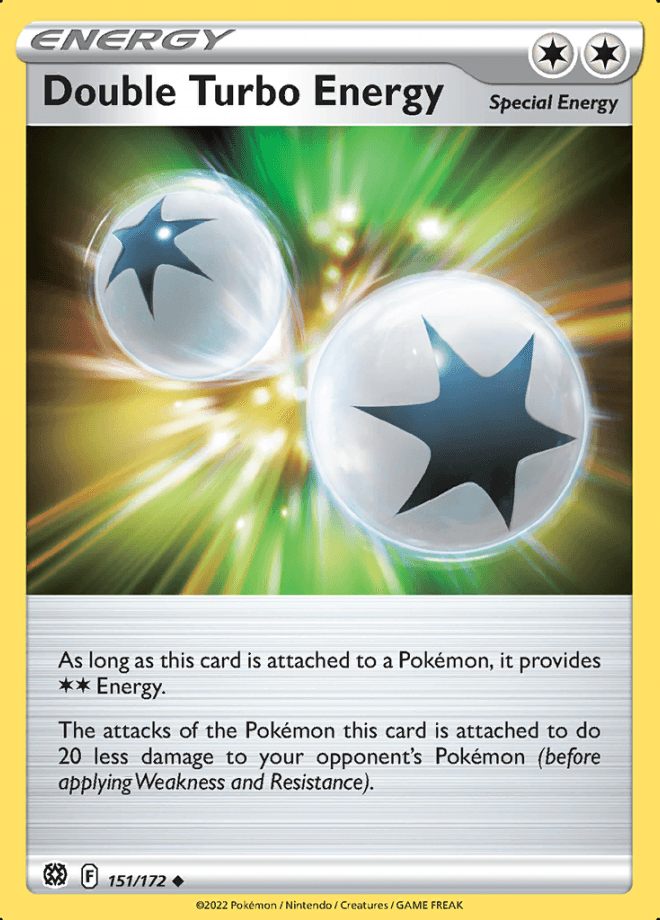 151/172 Double Turbo Energy - Brilliant Stars - Volution Cards and Collectables