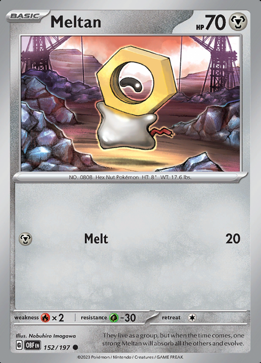 152/197 - Meltan - Obsidian Flames