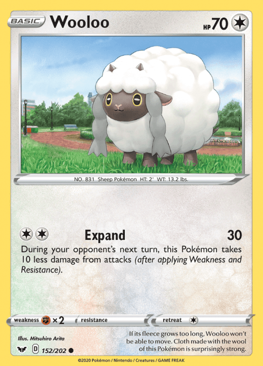 152/202 Wooloo - SWSH Base - Volution Cards and Collectables